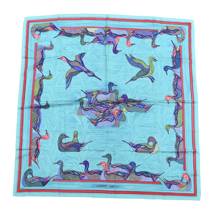 Hermes Silk La Mare aux Canards Scarf 90 1 of 8