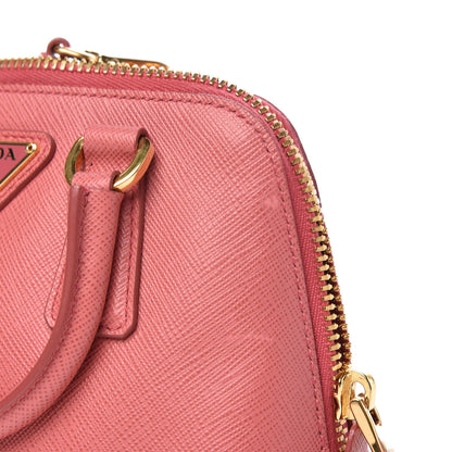 Prada Saffiano Lux Mini Promenade Tote Peonia 8 of 11
