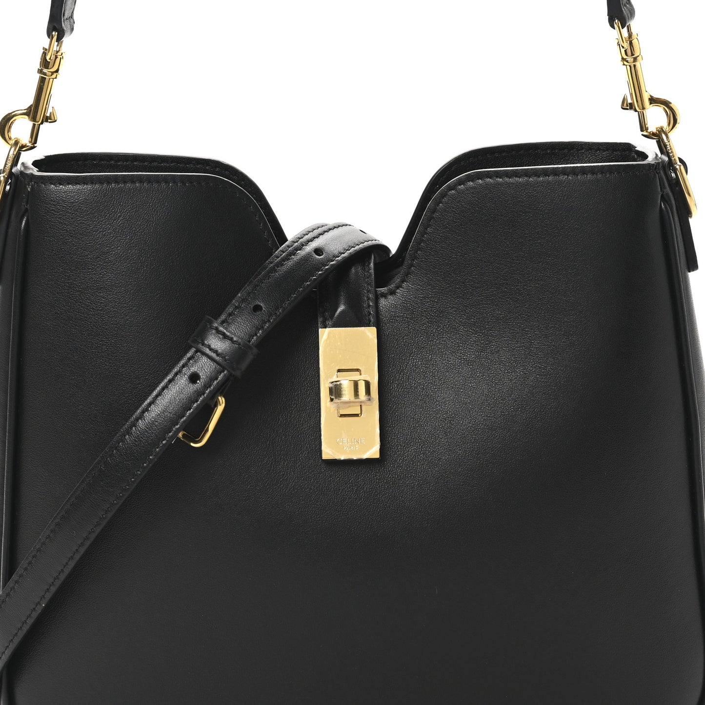 Smooth Calfskin Small Camille 16 Soft Bag Black