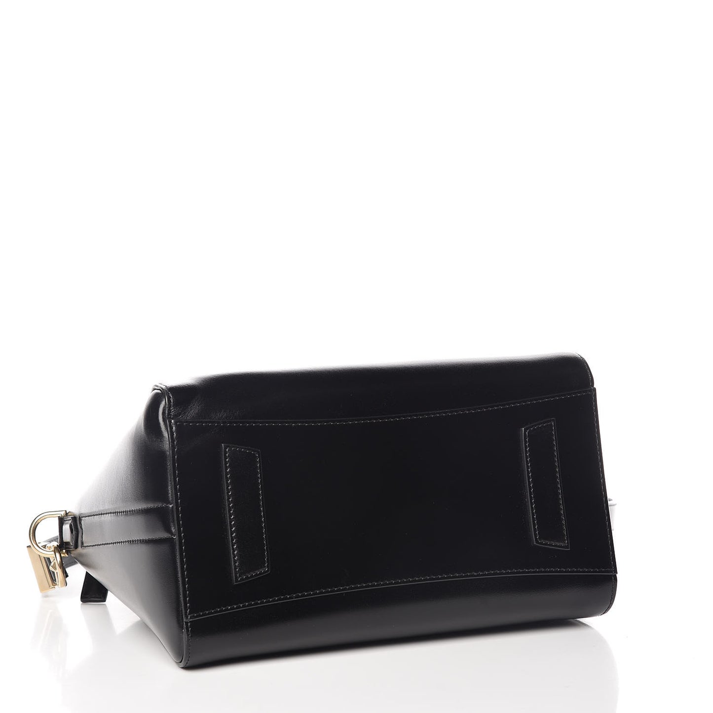Shiny Lord Calfskin Small Antigona Black
