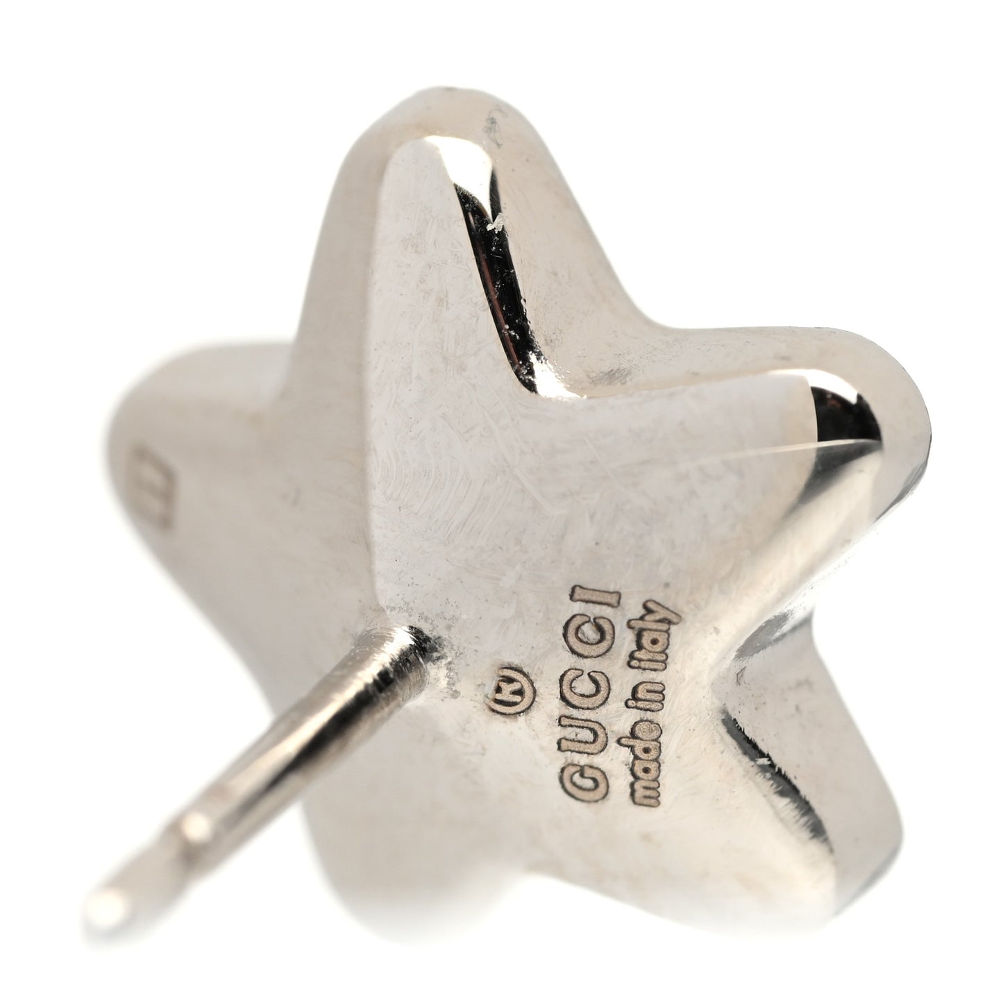 Crystal Star Logo Single Earring Silver