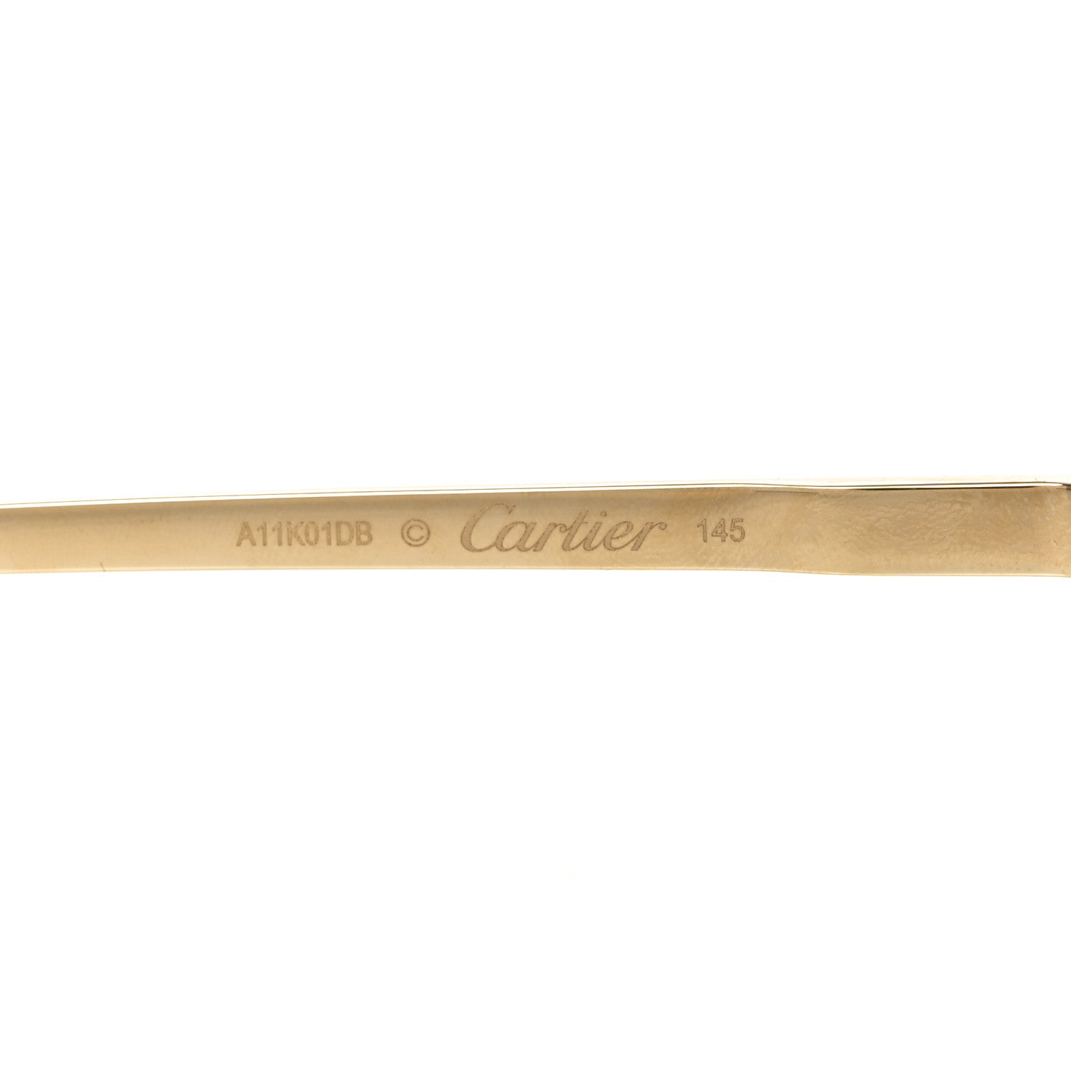 Cartier Metal Aviator Sunglasses CT0571S Gold 5 of 7
