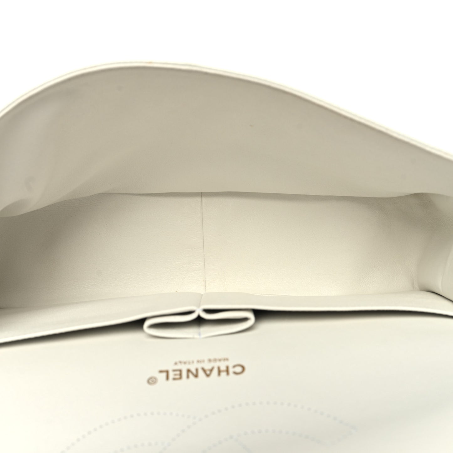 Caviar Quilted Jumbo Double Flap White