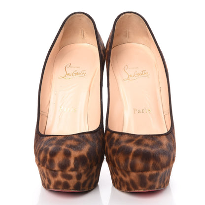 Christian Louboutin Calf Hair Leopard Print Mini Chad Bibi 140 Pumps 35.5 2 of 14