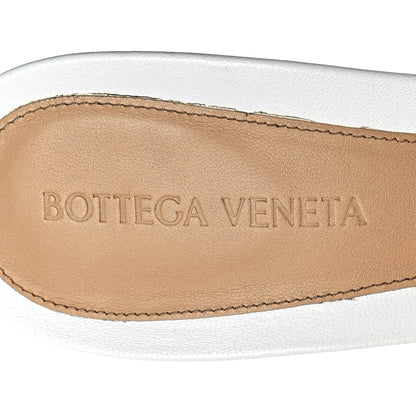 Bottega Veneta Lambskin Stretch Mule Sandals 40 Optic White 6 of 10