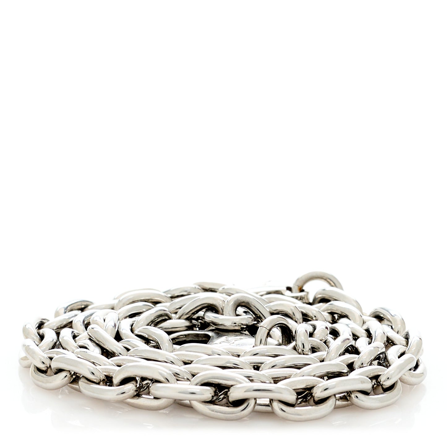 Epi Trunk Wallet Chain Shoulder Strap Silver