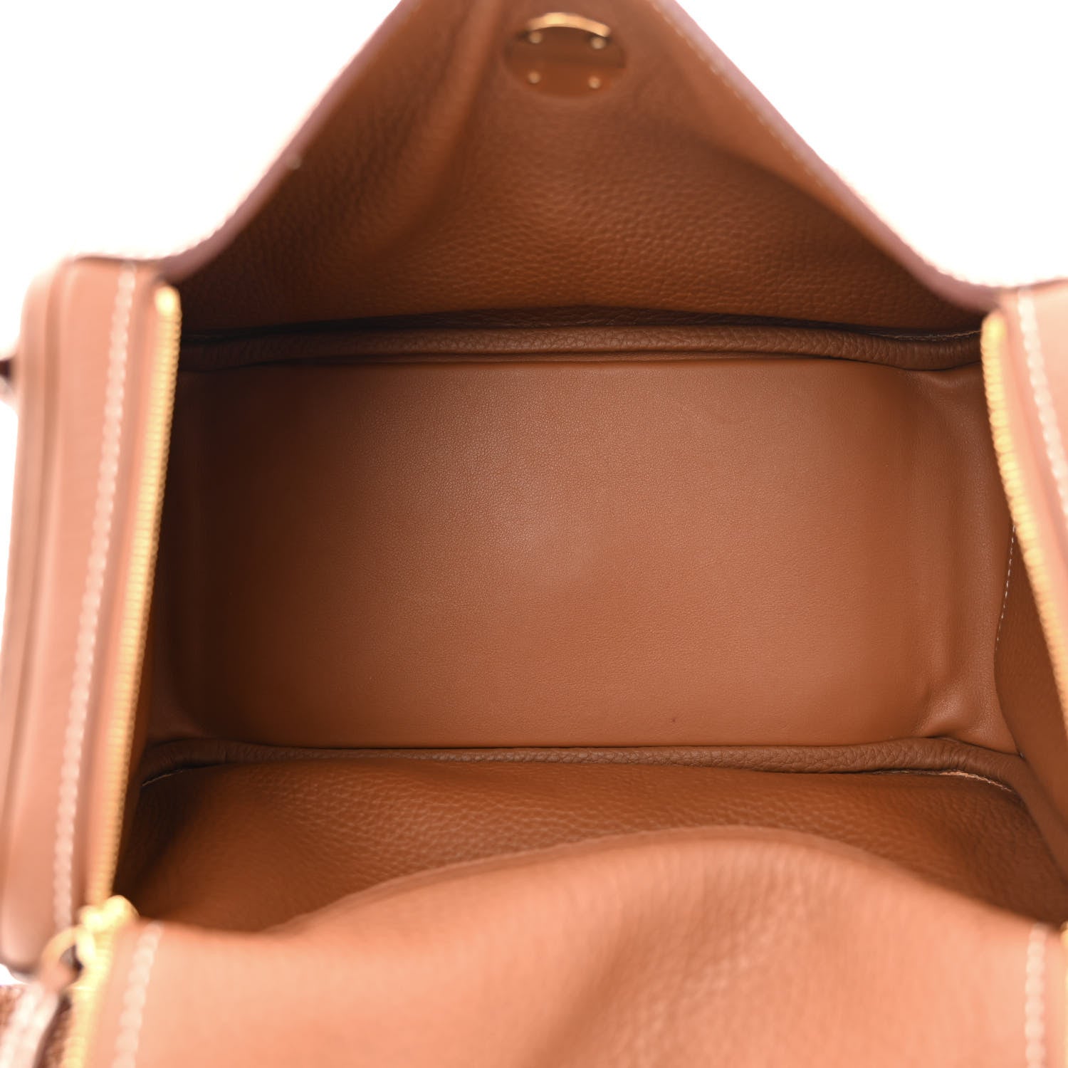 Hermes Taurillon Clemence Lindy 26 Gold 5 of 11