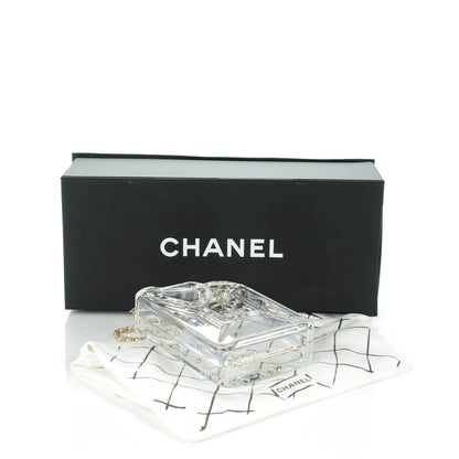 Chanel Plexiglass Dubai by Night Gas Tank Clutch 4 of 8