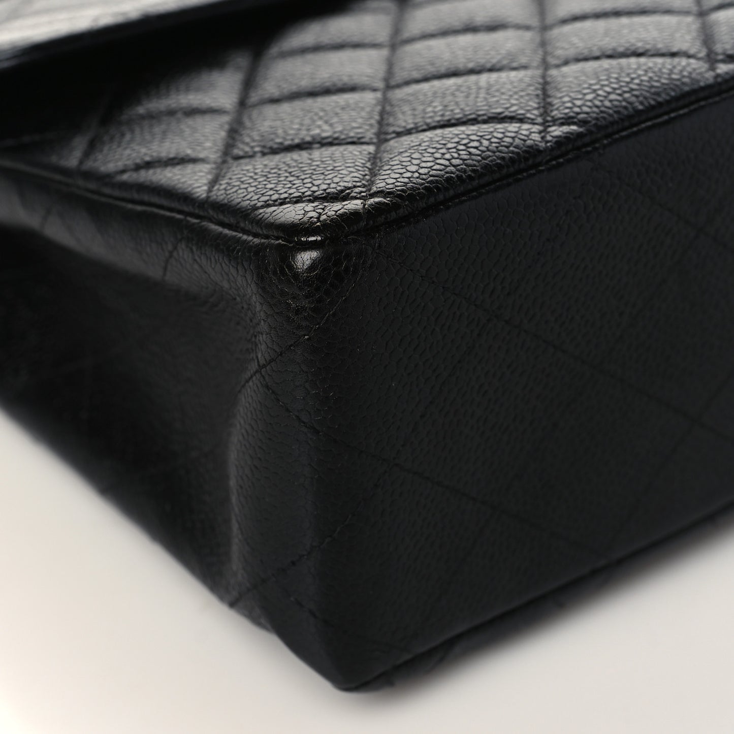 Caviar Quilted Jumbo Single Flap Black