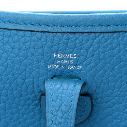 Hermes Taurillon Clemence Evelyne TPM Bleu Frida 6 of 10