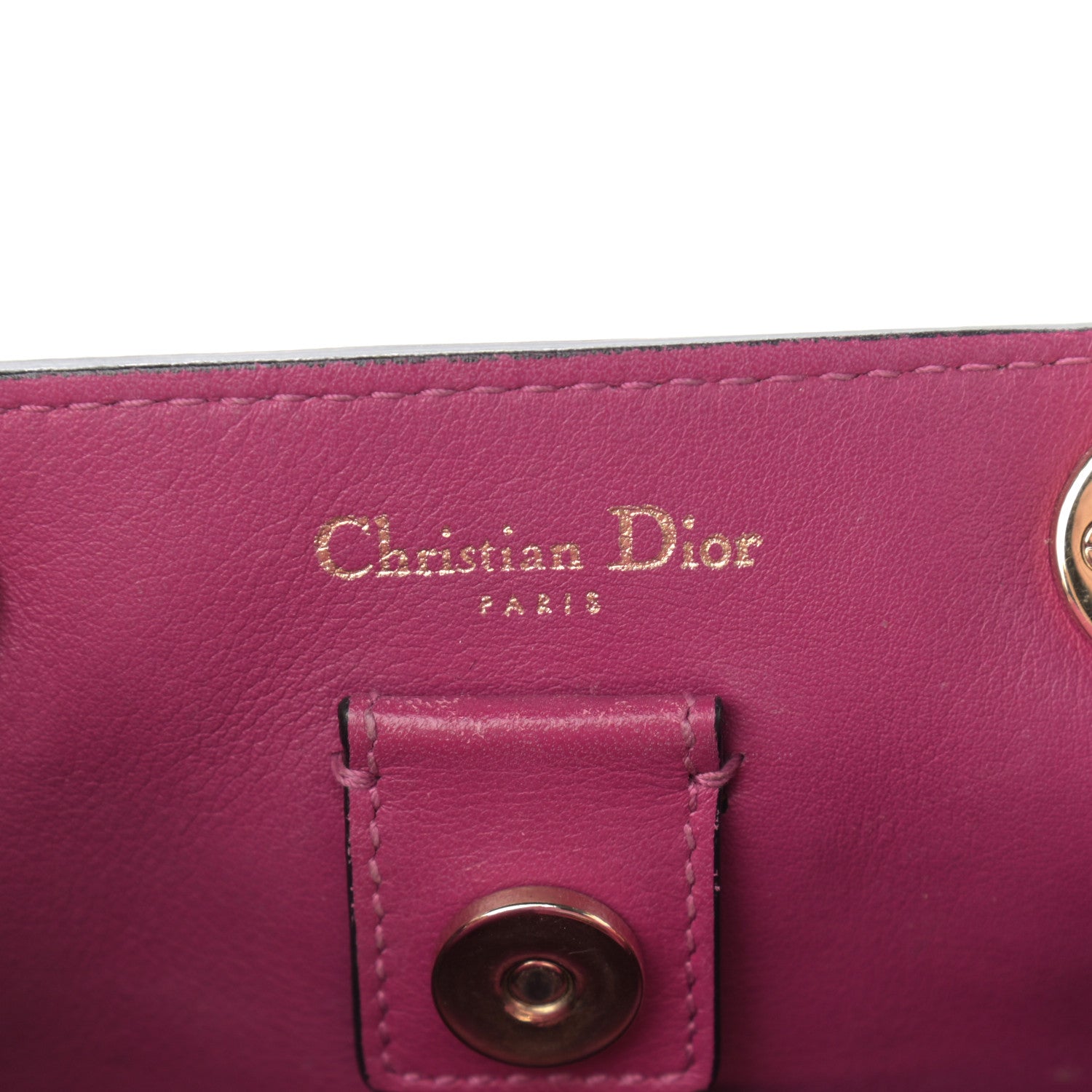 Christian Dior Bullcalf Small Diorissimo Tote Black Rose Indien 6 of 11