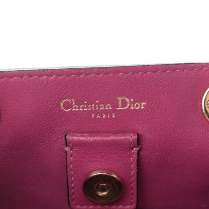 Christian Dior Bullcalf Small Diorissimo Tote Black Rose Indien 6 of 11
