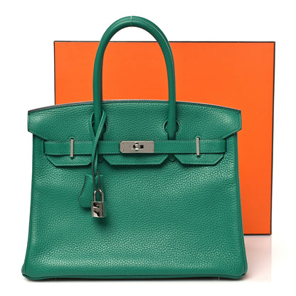 Hermes Togo Verso Birkin 30 Vert Vertigo Vert Fonce 11 of 11
