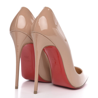 Christian Louboutin Patent So Kate 120 Pumps 38.5 Nude 4 of 8