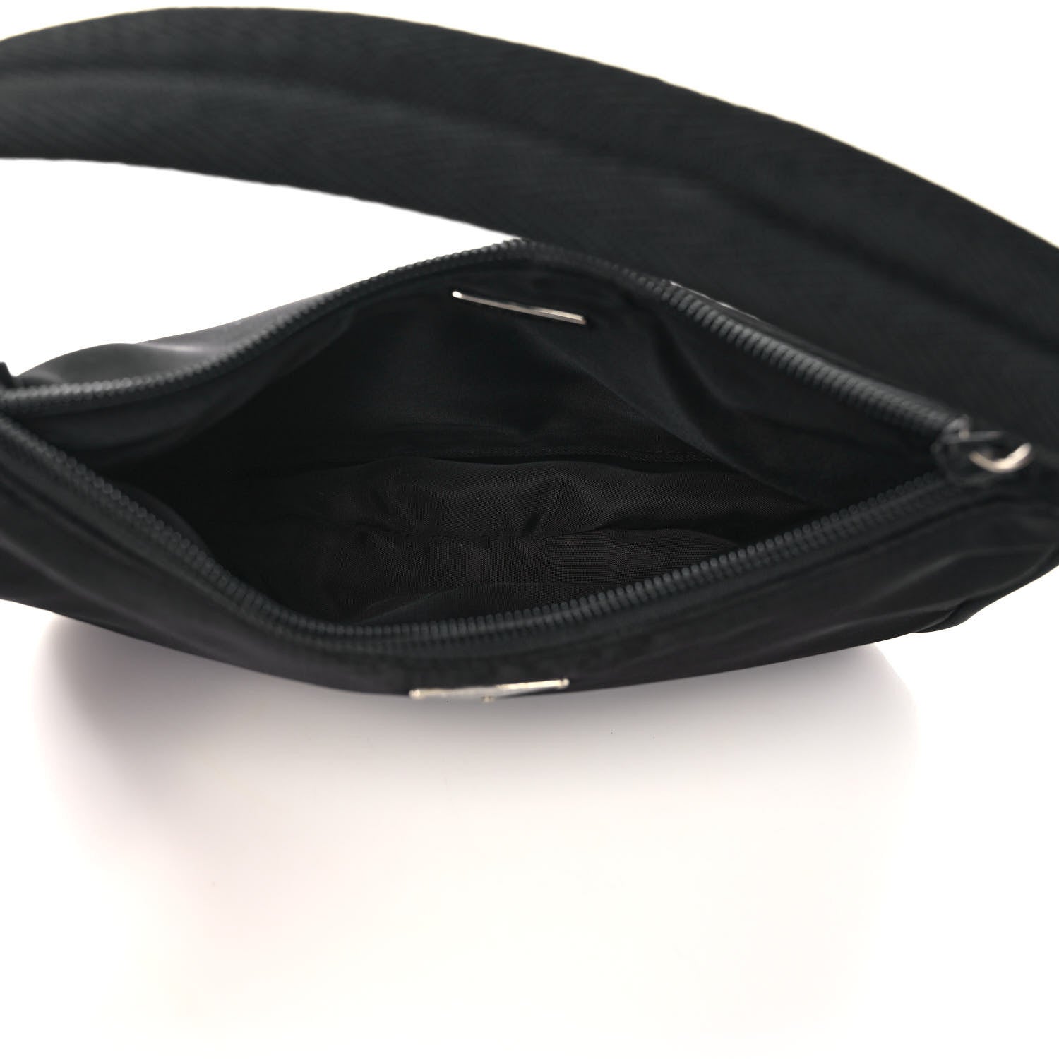 Prada Tessuto Nylon Shoulder Bag Black 5 of 11