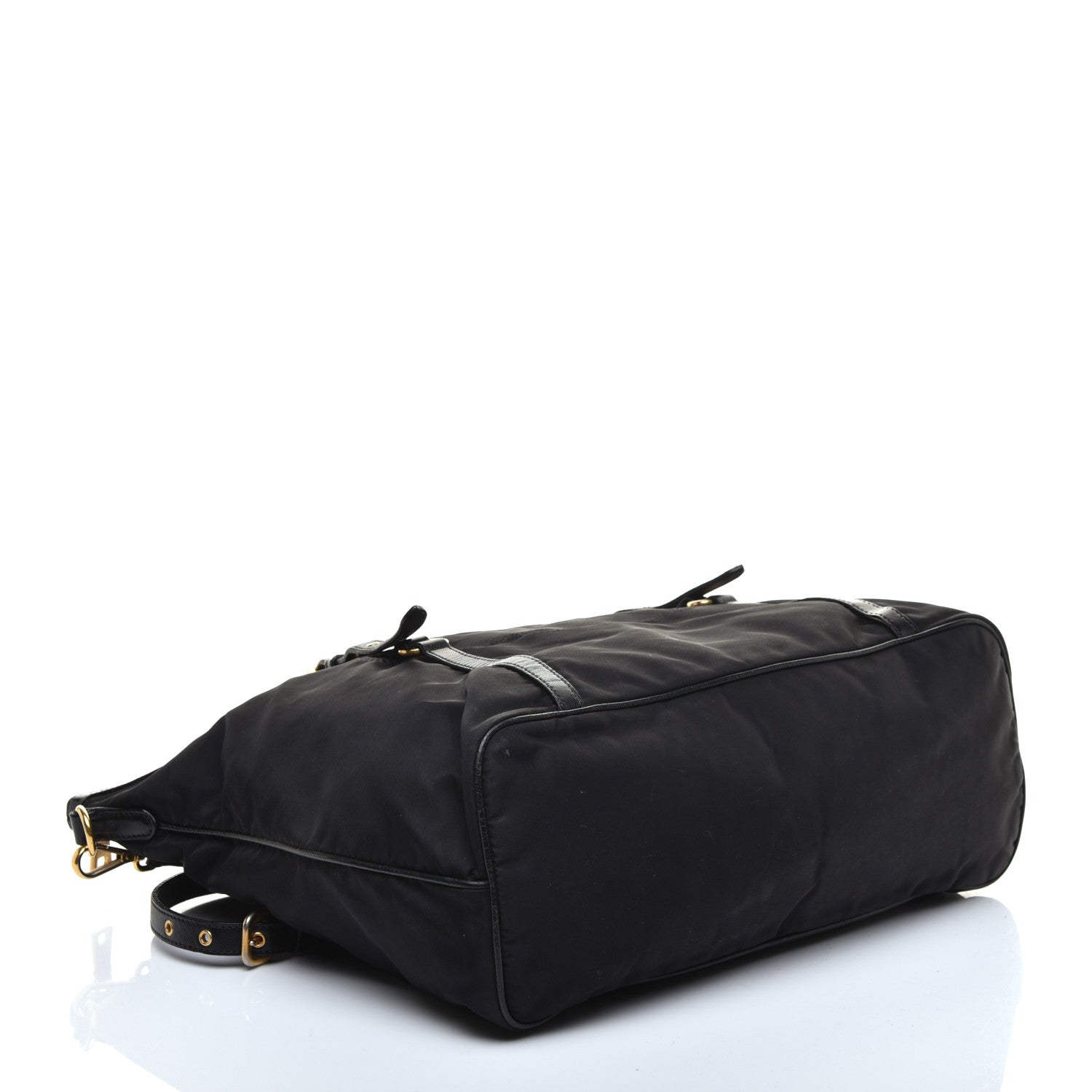 Prada Tessuto Nylon Saffiano Tote Black 4 of 8