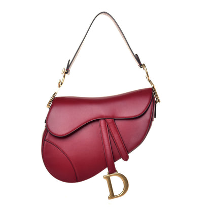 Christian Dior Calfskin Saddle Bag Scarlet 1 of 10