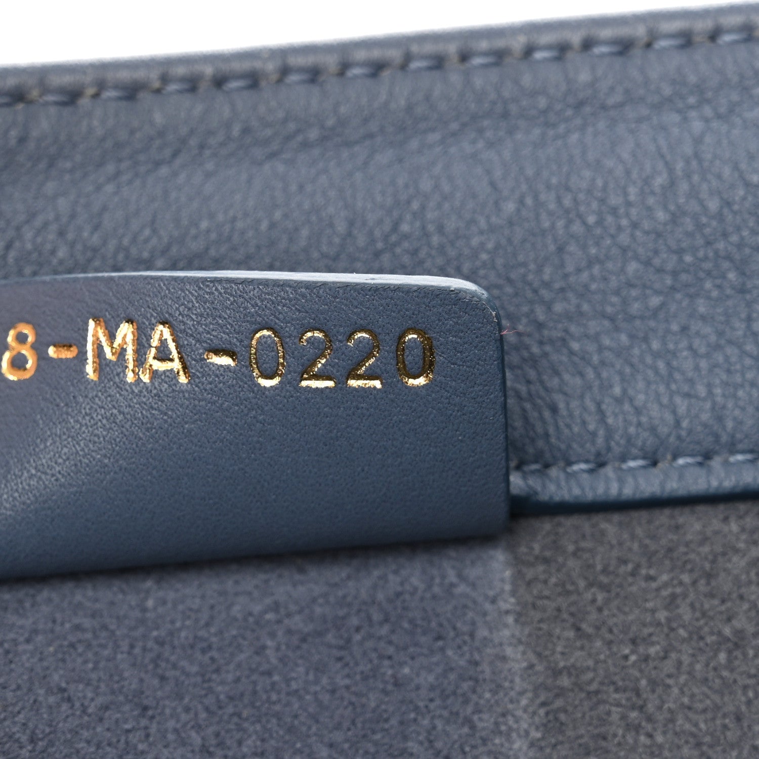 Christian Dior Calfskin Embossed Large Book Tote Blue 7 of 15