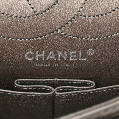 Chanel Metallic Aged Calfskin 2.55 Reissue 225 Flap Silver 6 of 10
