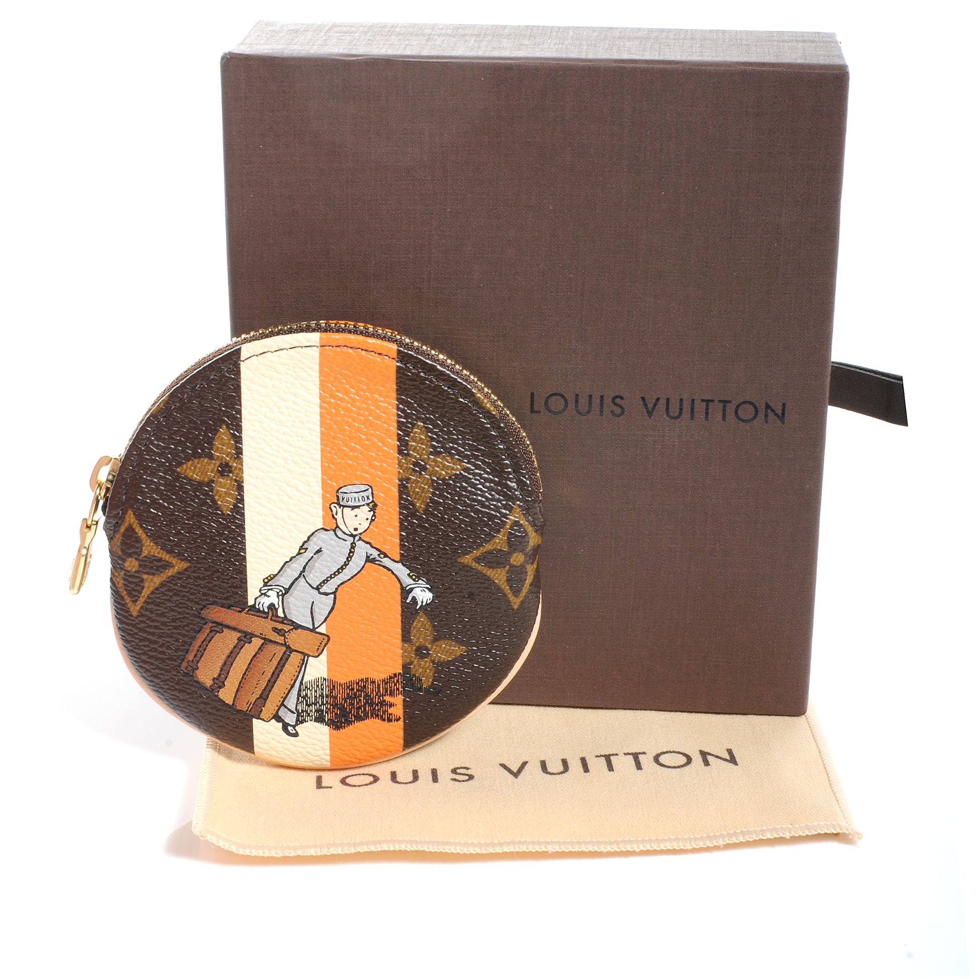 Louis Vuitton Monogram Groom Round Coin Purse 5 of 8
