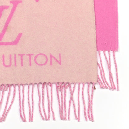 Louis Vuitton Cashmere Monogram Reykjavik Scarf White Pink 6 of 8