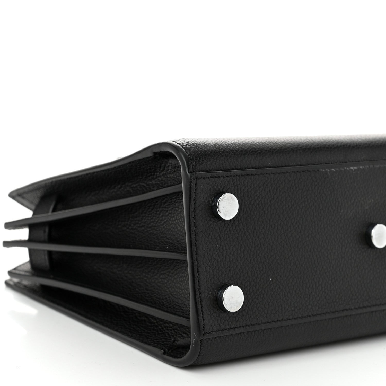 Saint Laurent Grained Calfskin Nano Sac De Jour Black 9 of 12