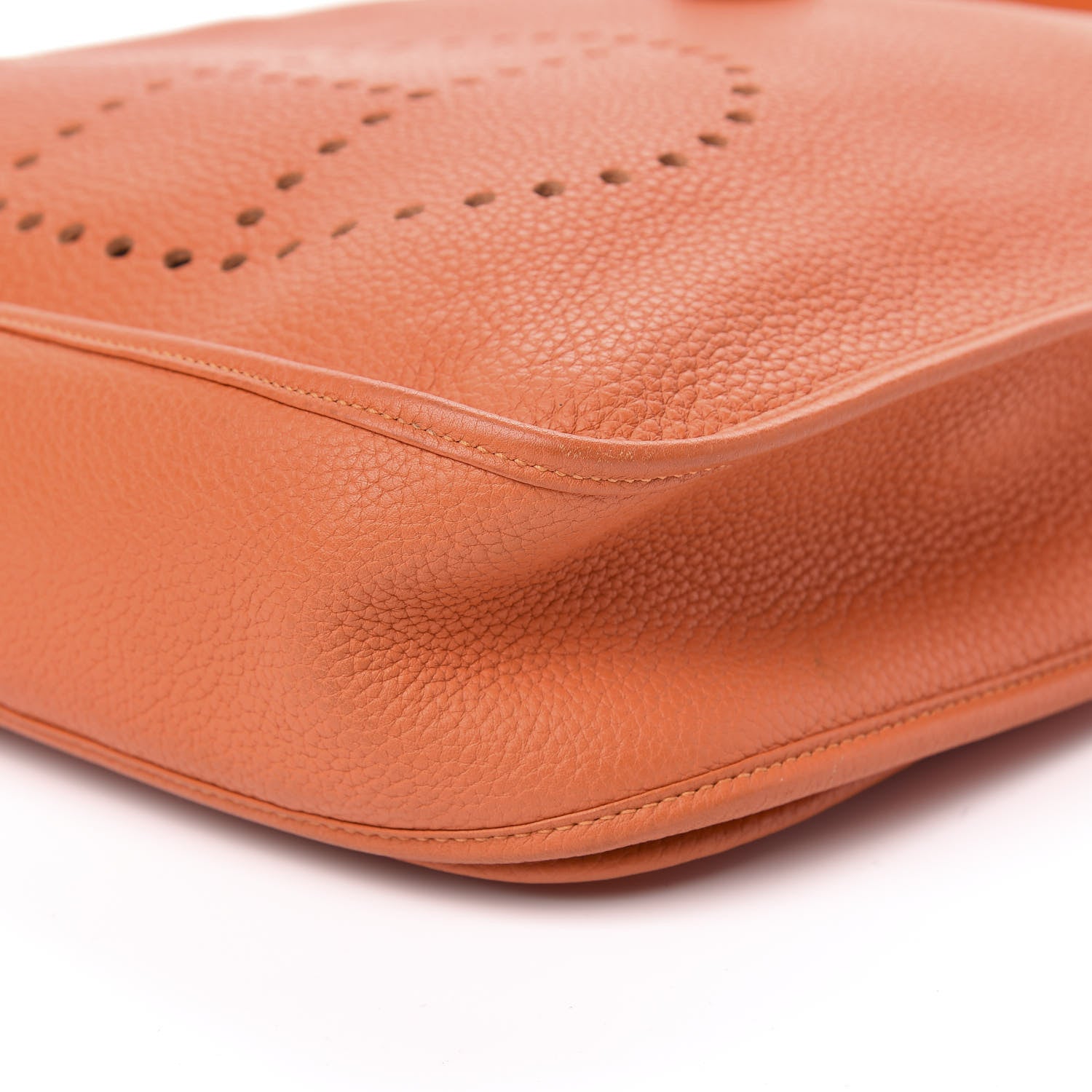 Hermes Taurillon Clemence Evelyne III GM Orange 9 of 10