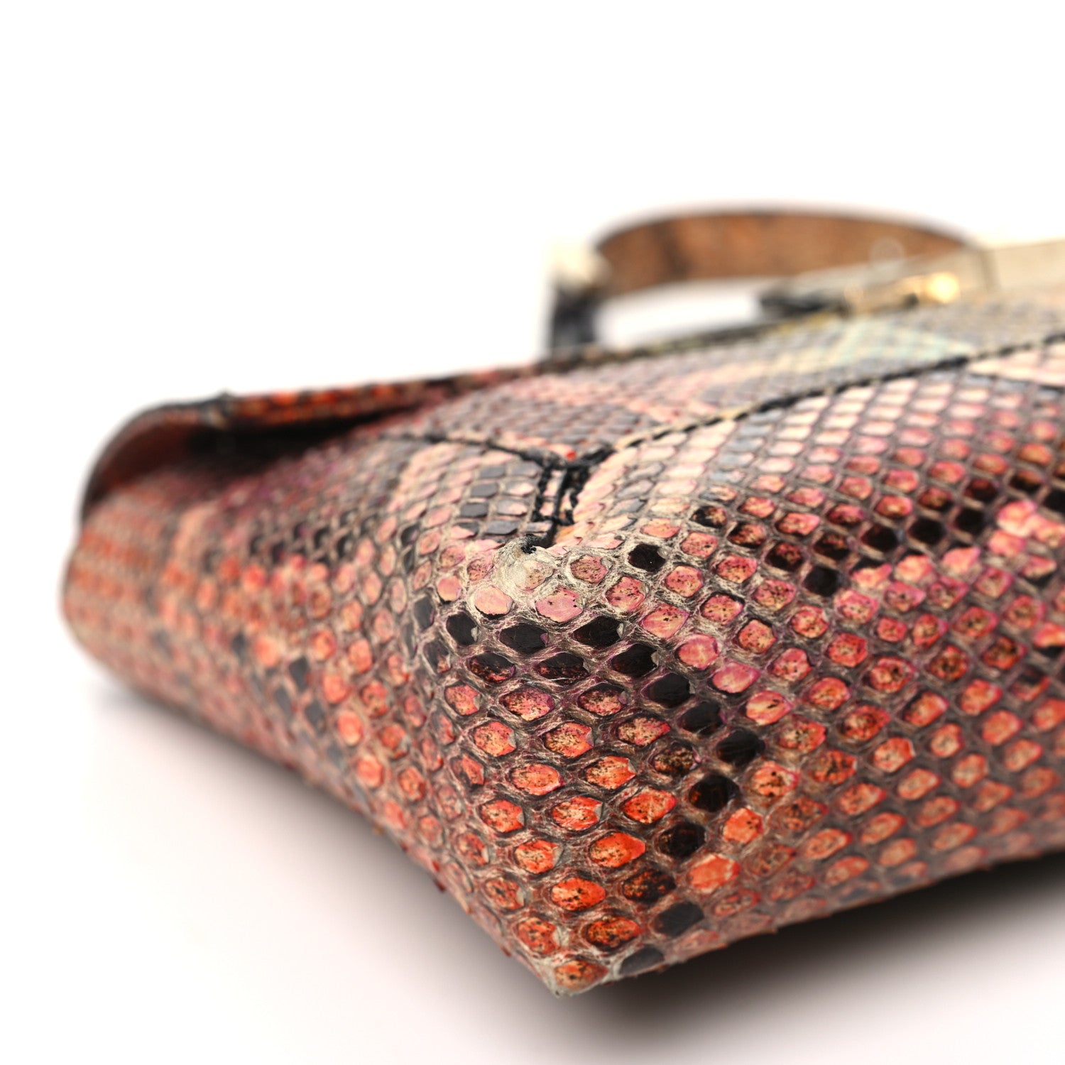 Fendi Snakeskin Maxi Baguette Bag Multicolor 9 of 10