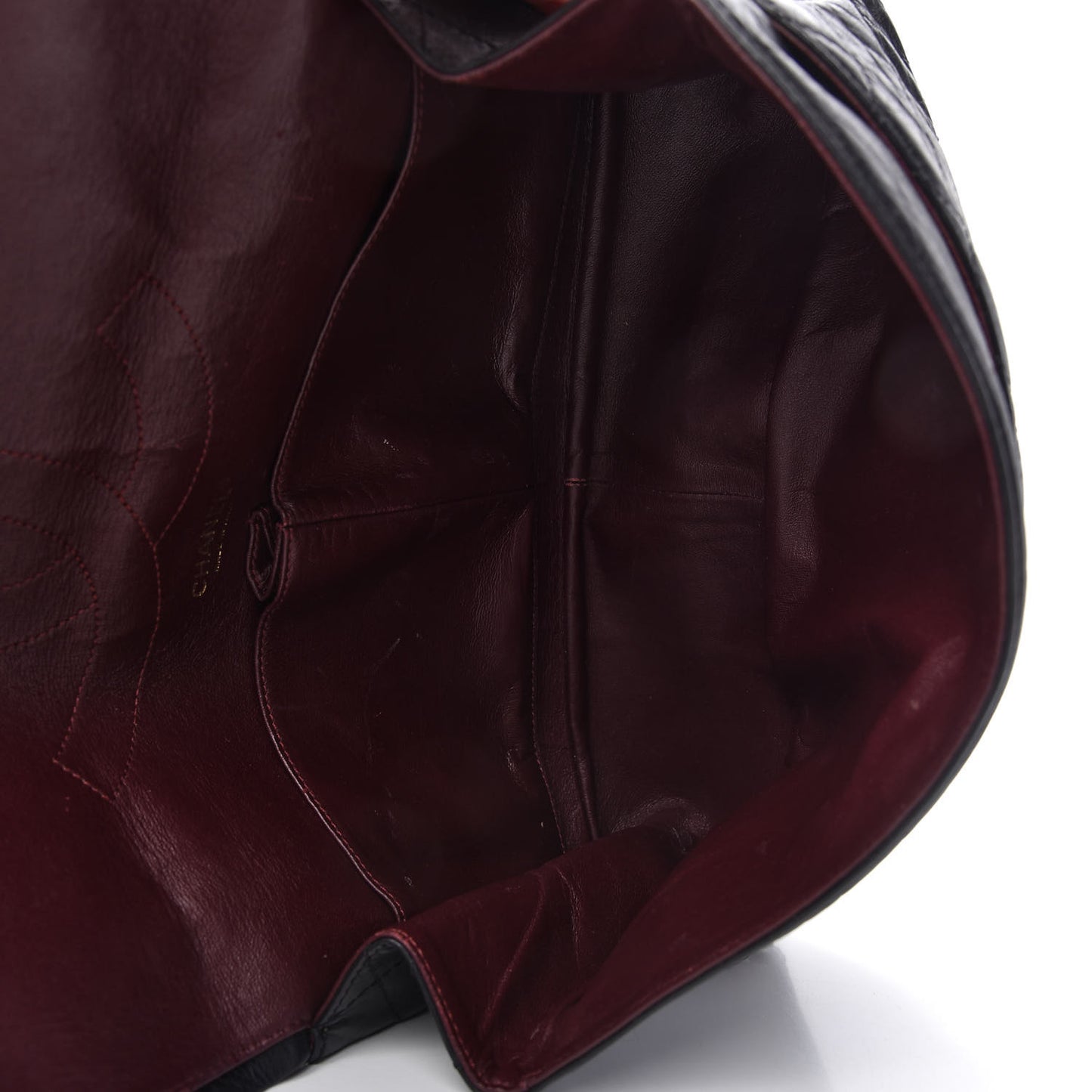 Aged Calfskin Quilted 2.55 Reissue 227 Flap Black