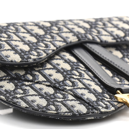 Christian Dior Oblique Saddle Belt Pouch Blue 8 of 9