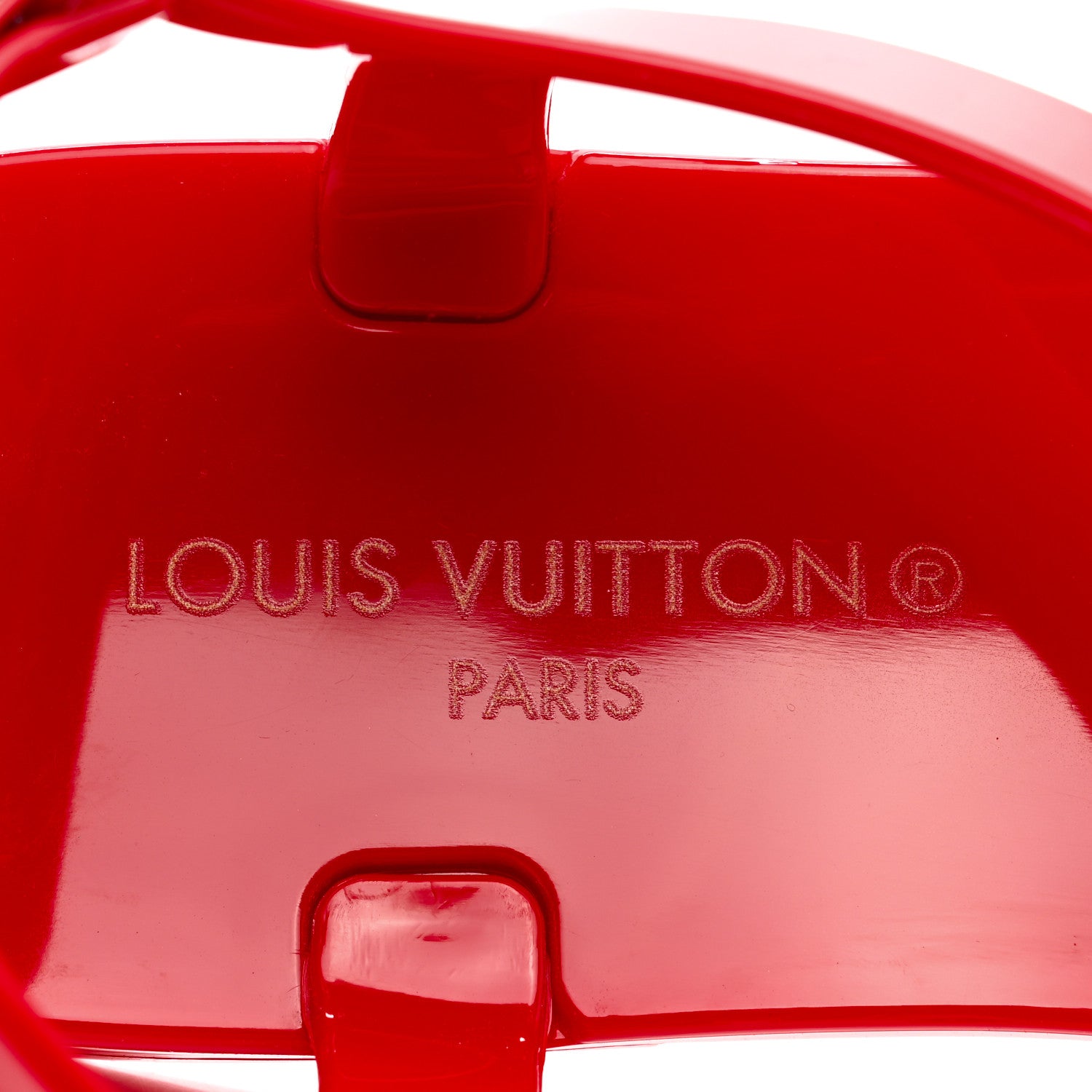 Louis Vuitton Rubber Bikini Thong Flat Sandals 41 Red 7 of 11