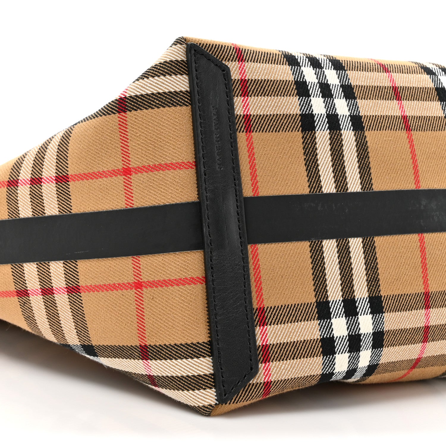 Burberry Vintage Check Medium The Giant Reversible Tote Antique Yellow Bright Red 15 of 16