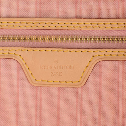Louis Vuitton Damier Azur Delightful MM Rose Ballerine 6 of 9