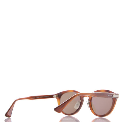 Gucci Acetate Round Metal Sunglasses GG0071S Havana 4 of 8