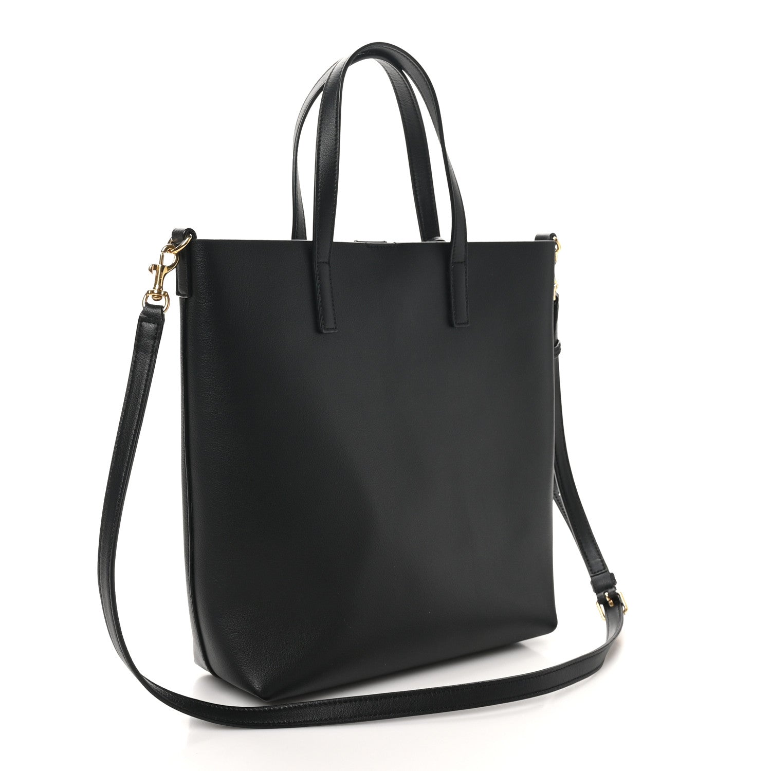 Saint Laurent Calfskin Toy Shopping Tote Black 3 of 10