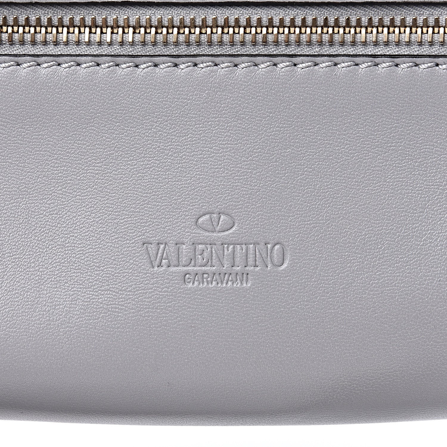 Valentino Garavani Nappa Rockstud Spike Belt Bag 95 Pastel Grey 7 of 10