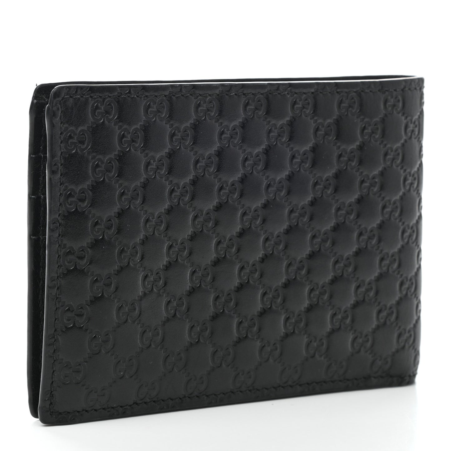 Microguccissima Bi-Fold Wallet Black