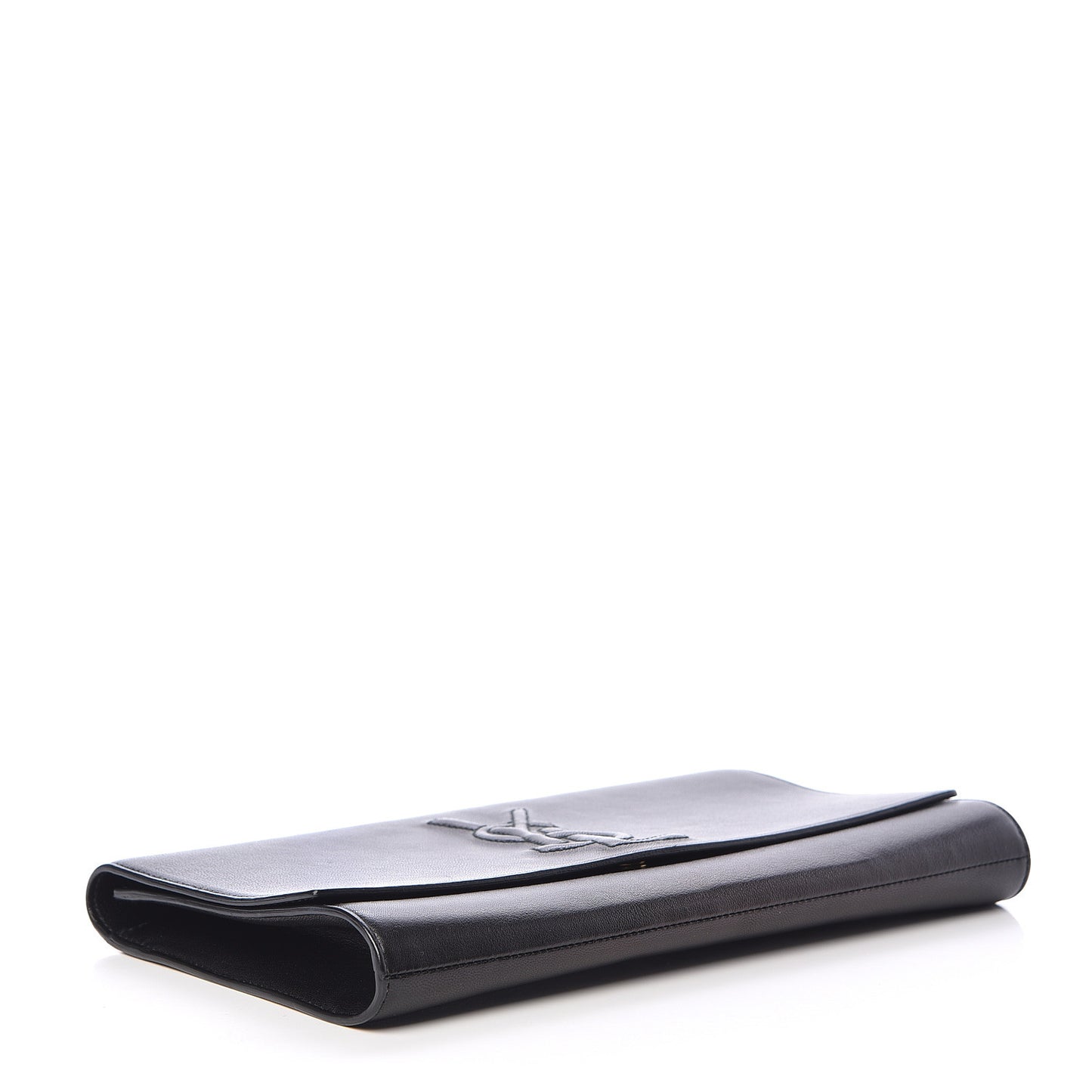 Calfskin Monogram Large Belle De Jour Clutch Black