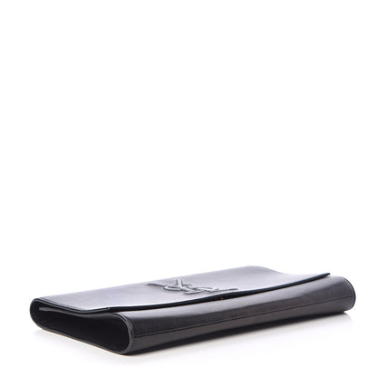 Saint Laurent Calfskin Monogram Large Belle De Jour Clutch Black 4 of 8