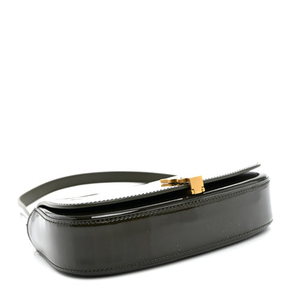 Saint Laurent Patent Calfskin Mini Voltaire Shoulder Bag Dark Vineyard Green 4 of 9