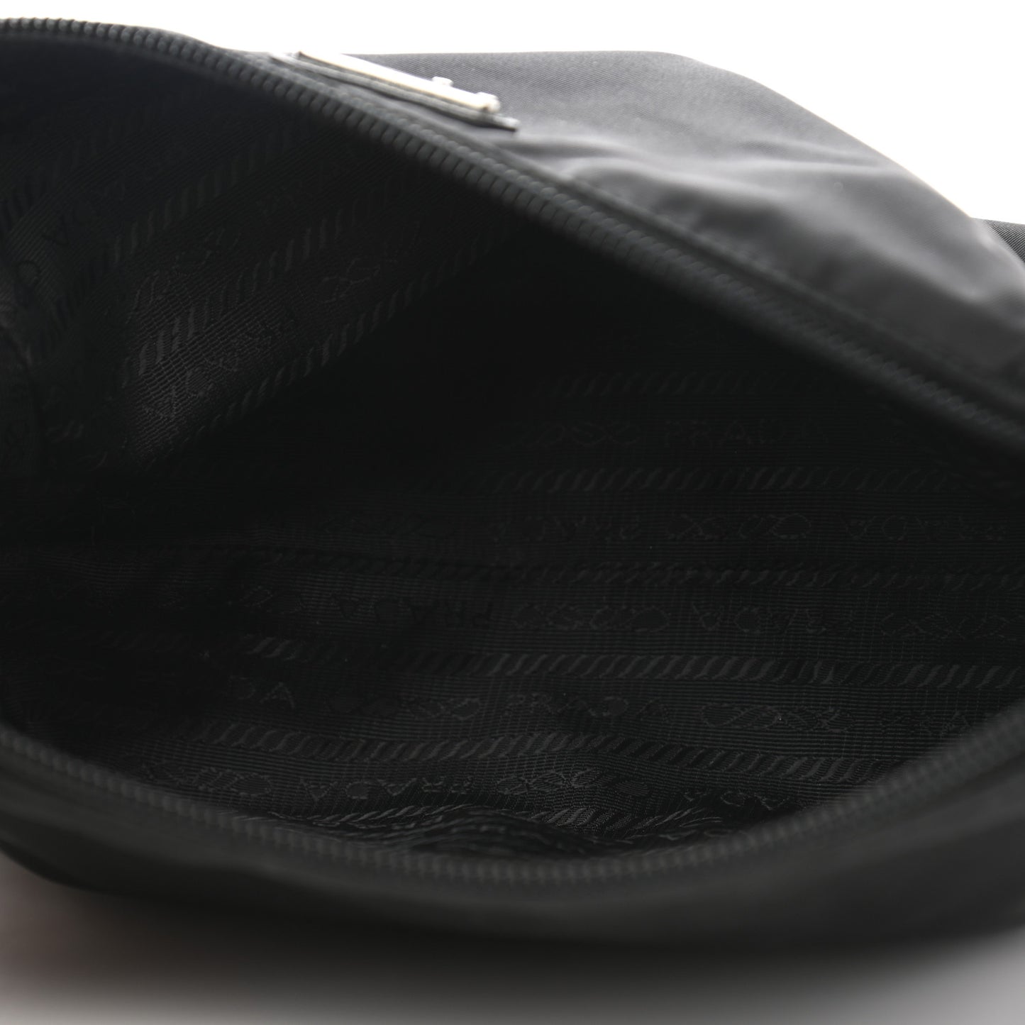 Tessuto Nylon Saffiano Wristlet Black
