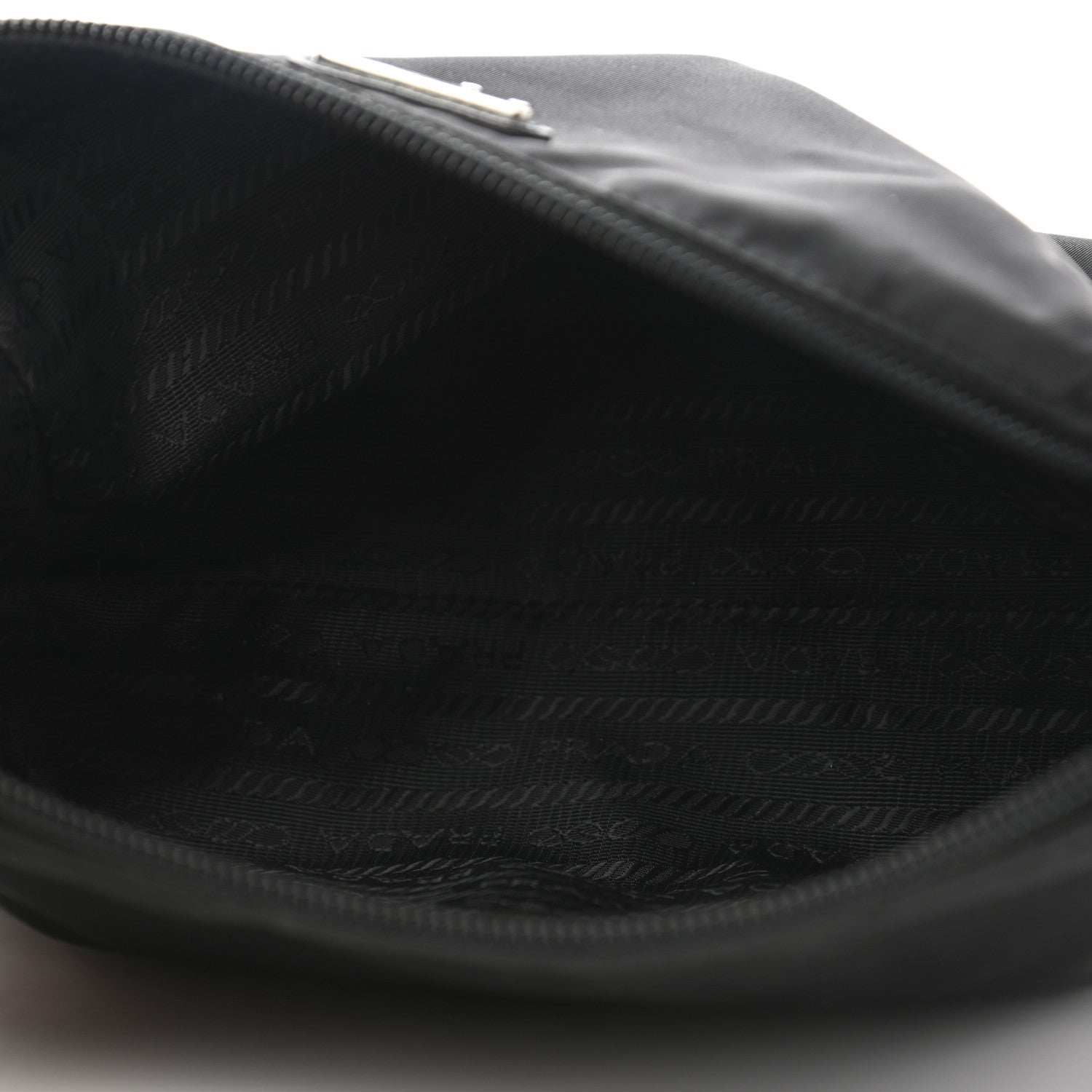 Prada Tessuto Nylon Saffiano Wristlet Black 4 of 7
