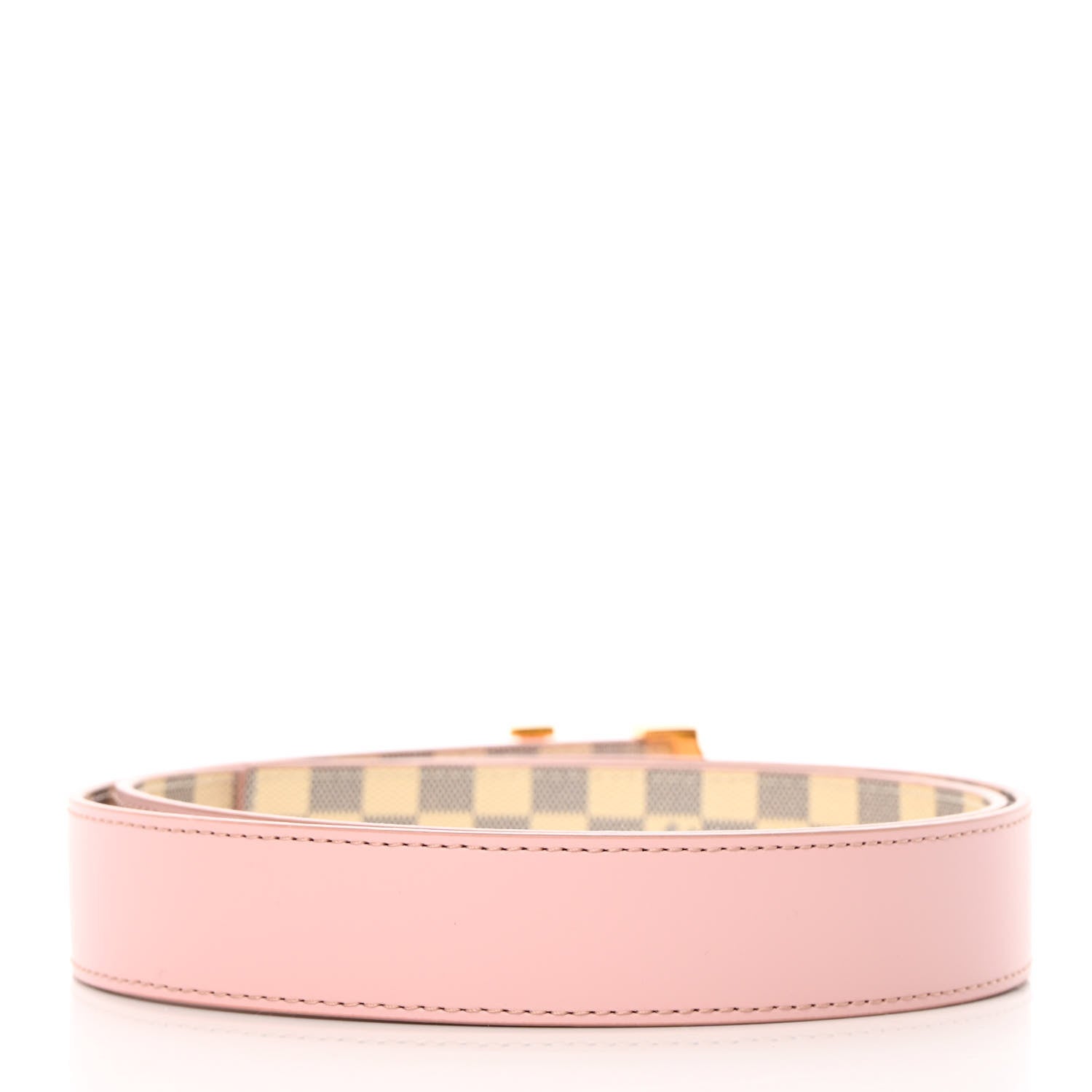 Louis Vuitton Damier Azur 30mm LV Initiales Reversible Belt 85 34 Pink 4 of 8