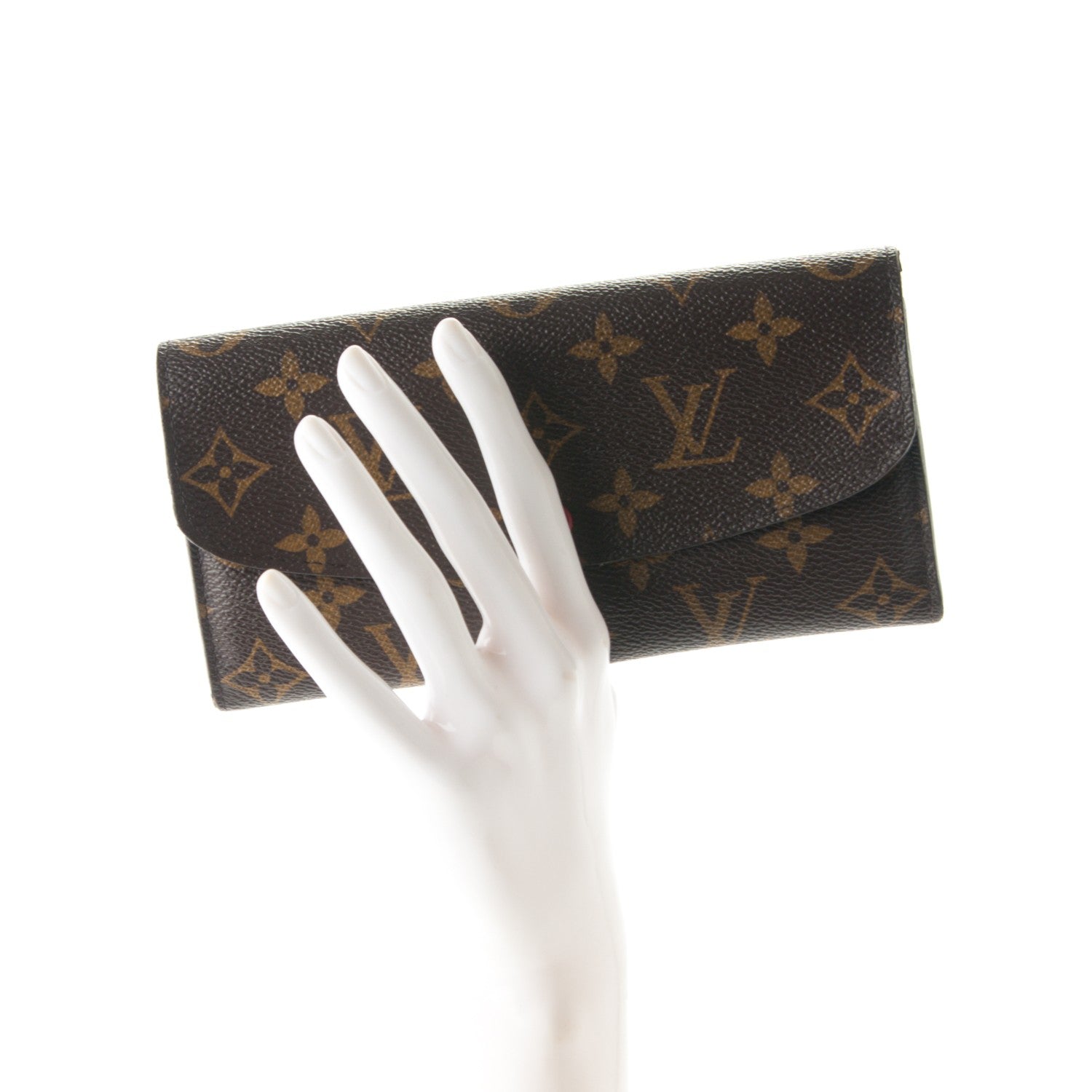 Louis Vuitton Monogram Emilie Wallet Red 2 of 7