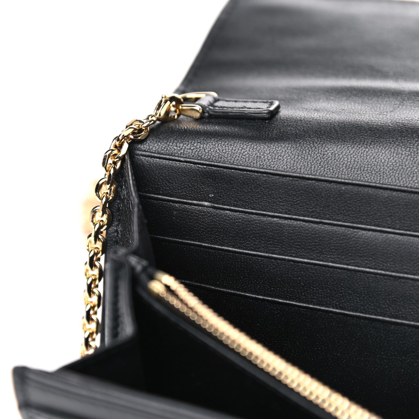 Nappa Matisse FF Embossed Continental Wallet On Chain Black