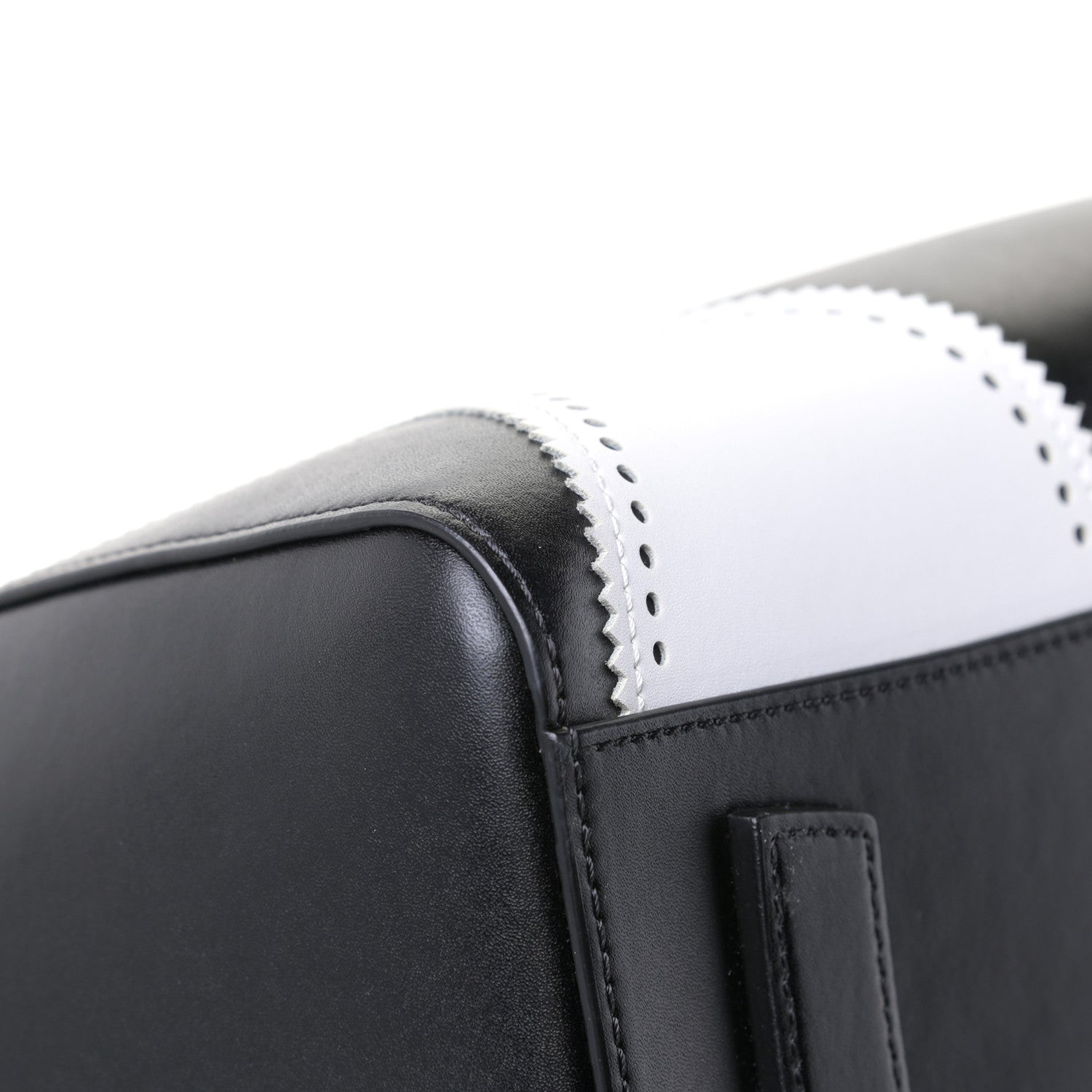 Givenchy Calfskin Brogue Medium Antigona Black White 11 of 13