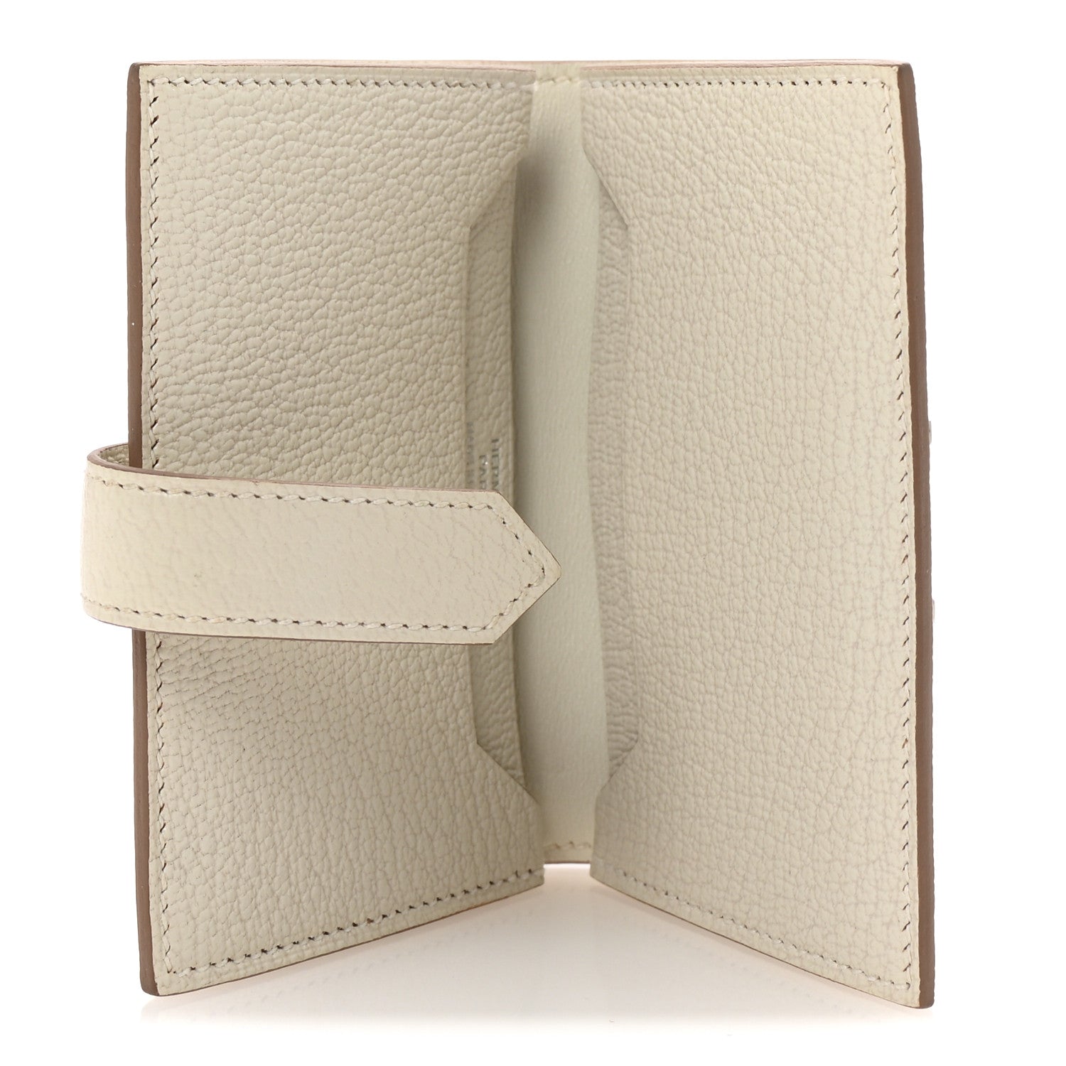 Hermes Chevre Mysore Bearn Card Holder Wallet Mushroom 5 of 7