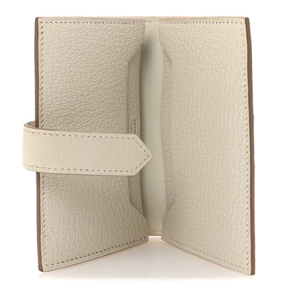 Hermes Chevre Mysore Bearn Card Holder Wallet Mushroom 5 of 7
