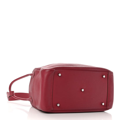 Hermes Taurillon Clemence Lindy 34 Rouge Vif 3 of 8