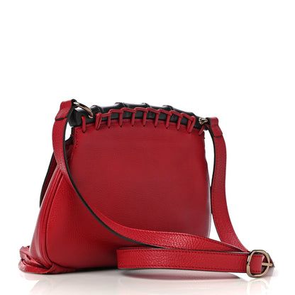 Gucci Calfskin Small Nouveau Fringe Shoulder Bag Flame Red 2 of 10